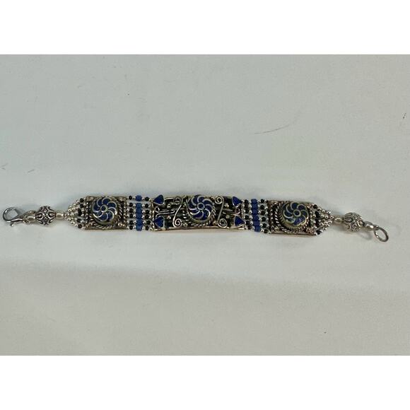 Tibetan‎ Silver Bracelet Handmade Boho - Picture 3 of 7